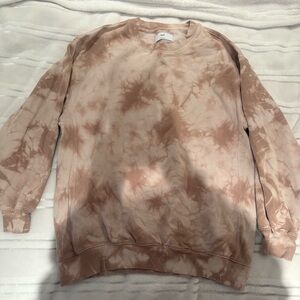 TNA aritzia Tie-Dye crew neck